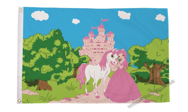 Princess Pony Castle Flag